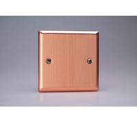 Varilight XYSB.BC Single Blanking Plate, Urban Brushed Copper