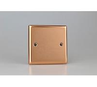 Varilight XYSB.CU Blank Plate 1 Gang Polished Copper