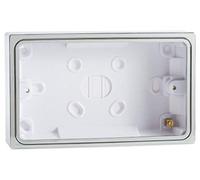 Varilight Double Surface Pattress Box - Wall Box Chrome Effect, Ybd.c