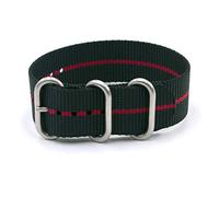 Vario Military Dive Ballistic Nylon Red Divider Premium Replacement Watch Band (20mm)