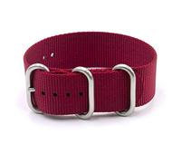 Vario Military Dive Ballistic Nylon Ruby Red Premium Replacement Watch Band (20mm)