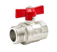 Variosan Ball Valve IG/AG, DN15, Brass, Full Through, Thumb Screw