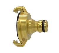 VARIOSAN Geka System Quick Coupling to Plug Coupling Adaptor 12999 Blank Brass