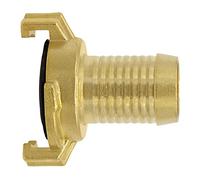 Variosan Plain Brass Quick Hose Connector, Nozzle, Untreated Brass, Geka System