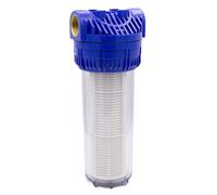 VARIOSAN Pre-filter (10 inch) for pumps and domestic waterworks 18410, 3/4 inch female thread, 8 bar, 6,000 l/h flow rate, 0.06 mm mesh size