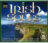 Various - 100 Irish Songs (5er CD-Box with 100 tracks - The wild Rover, Whiskey in the jar, Fiddler's green, Black velvet band, Riverdance, Rambling Irishman, and many more)