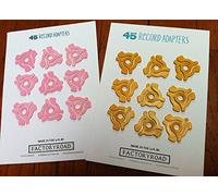 Various - A5 card of 9 Record Adapters - Assorted Colours