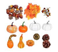 Various Artificial Orange Colour Autumn Decoration Outdoor Decorative False Vegetable Model for Event Planner Wedding Coordinators Photographers Thanksgiving Harvest Decorative