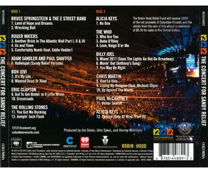 VARIOUS ARTISTS - 12/12/12: THE CONCERT FOR SANDY RELIEF NEW CD