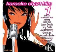 Various Artists - Chart Hits Vol 1 by Easy Karaoke - 24 professional karaoke tracks on CDG Double Disc - Includes Journey; Leona Lewis; Glee Cast; Take That and many more - See description for full track listing