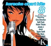 Various Artists - Chart Hits Vol 8 by Easy Karaoke - 30 professional karaoke tracks on CDG Double Disc - Includes One Direction; Robin Thicke; Bruno Mars; Pharrell Williams; Christina Perri; Taylor Swift and many more - See description for full track listing