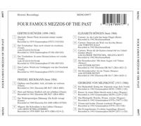 VARIOUS ARTISTS FOUR FAMOUS MEZZOS OF THE PAST NEW CD