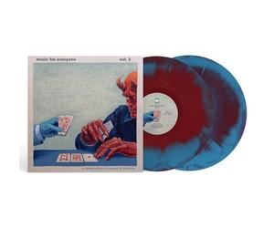 VARIOUS ARTISTS - Music For Everyone Vol. 2 Oxblood/Aqua Blue Swirl V - K600z