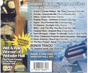 VARIOUS ARTISTS - WEBSTER HALL'S NEW YORK DANCE CD, VOL. 6 [BONUS DVD] NEW CD