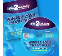 Various Artists - Winter 2024 Chart Hits, Karaoke cdg 18 Tracks
