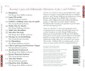 VARIOUS ARTISTS - ŽVENTYR I JAZZ OCH FOLKMUSIK NEW CD