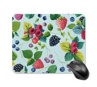 Various Berry Paintings Mouse Pad Square Mouse Mat Non-Slip Rubber Base Mousepad Wireless Mice Mat for Gaming, Office & Home, Waterproof Mouses Mats for Laptop/Desktop 20 * 25cm