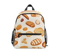 Various Bread Pattern Toddler Backpack, Boy Backpack Preschool Bag Kindergarten Schoolbag Nursery Travel Bag for Girl
