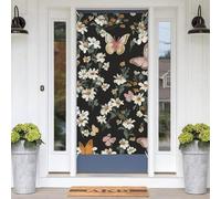 Various Butterflies And Daisies Door Banners for Front Doors, Spring Summer Decorative Door Cover Welcome Porch Banner Decoration Hanging Wall Background for Party Supplies Indoor Outdoor Home Decor