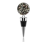 Various Butterflies And Daisies Wine Stoppers Reusable Wine Bottle Stopper Decorative Champagne Stoppers Silicone Beverage Bottle Sealer Keep Fresh, Leakproof Wines Saver for Bar Party Decor