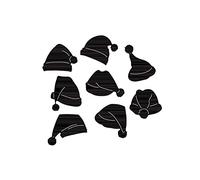 Various Christmas Winter Hats Dies for Card Making Embossing Stencil Die Cuts Punch Template Mould Arts Crafts Metal Cutting Dies for Paper Crafting Handmade Crafts Scrapbooking Supplies Album Decor