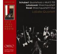 Various Composer Quartettsatz/streichquartett (Lasalle Quartett (CD) (US IMPORT)