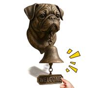 Various Dog Doorbells Welcome Funny with Animal Motif Vintage | Bell with dog head for the front door for gate, porch, garden, home and