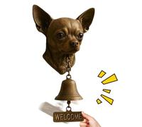 Various Dog Welcome Doorbells,Funny Animal-Themed Vintage Decorative Doorbells Chime,Dog Head Bell Wall Decoration | for Gate Porch Garden Home Security Room