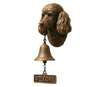 Various Dog Welcome Doorbells-Rustic Vintage Decorative Wall Mounted Chime - Dog Head Bell Wall Decoration,for Gate Porch Garden Home Security Room