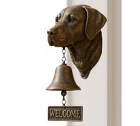 Various Dog Welcome Doorbells,Rustic Wall Mounted Vintage Animal-Themed Doorbells Chime | Dog Head Bell Wall Decoration - for Gate Garden Yard Home