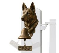 Various Dog Welcome Doorbells | Rustic Wall Mounted Vintage Animal-Themed Doorbells Chime,Dog Head Bell Wall Decoration - for Gate Porch Yard Home Security Room