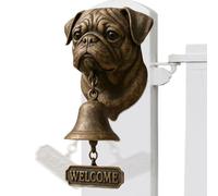Various Dog Welcome Doorbells | Vintage Rustic Animal-Themed Decorative Doorbells,Dog Head Bell Wall Decoration - for Gate Porch Garden Home Security Room