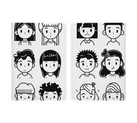 Various Faces Passport Holder Passport Wallet PU Leather Passports Protective Cover Slim Travel Accessories