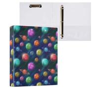 Various Fantastic Planets Moons 3 D-Ring Binder A4 1 Pack with 200 Sheet for Kids School Supplies Women Men Office