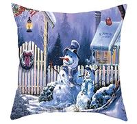 Various - Faxiang Christmas Pillowcase Car Sofa Cushion Cover Merry Christmas Decoration Pillowcases New Year Decorative Pillows Cover 45x45cm