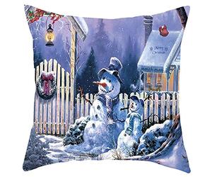 Various - Faxiang Christmas Pillowcase Car Sofa Cushion Cover Merry Christmas Decoration Pillowcases New Year Decorative Pillows Cover 45x45cm