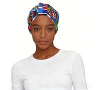 Various flags Elastic Headscarf Hat Soft Light Comfort Breathable for Women Daily Wear and Sleep Cap
