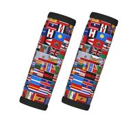 Various flags Luggage Handle Grips 2 Packs, Neoprene Travel Suitcase Sleeve Wrap for Easy Identification
