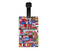 Various Flags Luggage tag Hanger Protects Privacy and is a Must-Have for Travel and is Durable