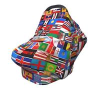 Various flags Versatile full-print Stroller Chair Cover/Nursing Cover, specially designed for your baby