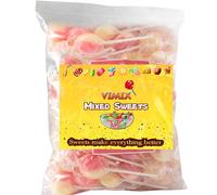 Various Flavour Dobssons Individually wrapped Mega Lollipops 22g (80 Lollies, Marshmallows)