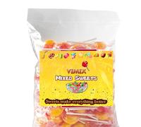 Various Flavour Dobssons Individually wrapped Mega Lollipops 22g (80 Lollies, Rhubarb & Custard)