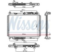 Nissens Engine Radiator 606662 – Fits Ford Fiesta/EcoSport/Transit – Prasco
