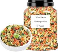 Various Freeze-dried Vegetables, Ready To Eat Dried Vegetables and Fruits, 250g/Can, Ingredients for Home Kitchen Soup and Cooking, Tofu Skin, Carrots, Cabbage, Scallions, Vegan (5 Can)