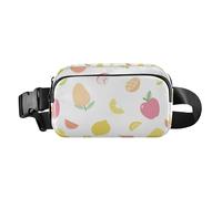 Various Fruits Trendy Fanny Waist Pack for Women Men Mini Bum Belt Bag with Adjustable Strap for Travel Shopping Running, Various Fruits, One Size