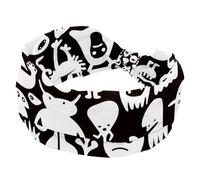 Various Ghosts Headbands for Women, Wide Turban Headband, Non Slip Head Wraps, Elastic Sweat Yoga Workout Hairband Soft Hairwrap Bandana