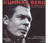 VARIOUS Gunnar Berg: Historical Recordings, Vol. 1 (CD) Album (US IMPORT)