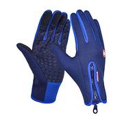Various HK Winter Warm Gloves Anti Slip Touch Screen Gloves Windproof Thermal Gloves Cold weather Cycling Gloves Lightweight for Men Women Walking Riding Driving Bicycle Ski Climbing Camping(blue,XL)