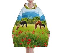 Various Kinds Of Horses Blanket Hoodie - The Oversized Hoodie Sweatshirt Blanket - Soft, Comfortable, Flannel And Warm Hoodie Blanket For Every Occasion