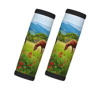 Various Kinds Of Horses Print Luggage Handle Wrap Neoprene Luggage Handle Covers For Suitcase Identifiers Accessories